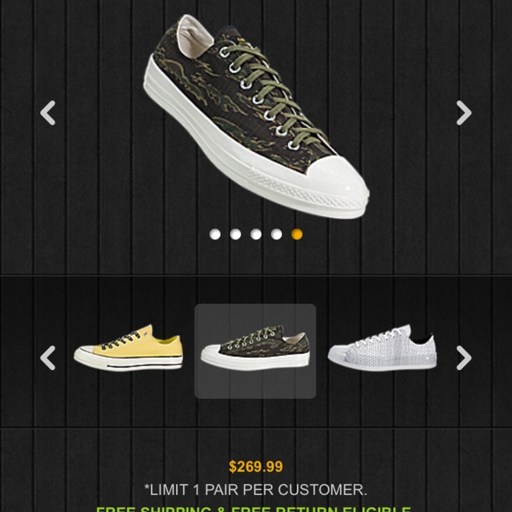Converse carhartt limited edition unisex sneakers.